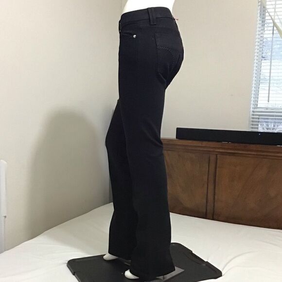 Joe’s Jeans Black Dark Wash Denim Jeans Honey Booty Fit Flare Leg - Picture 4 of 16